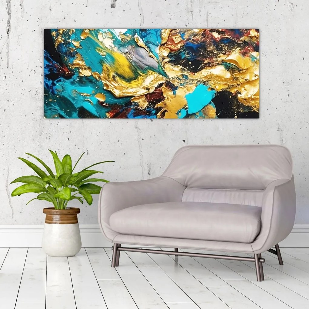 Tablou - Pictură în ulei texturată (120x50 cm)