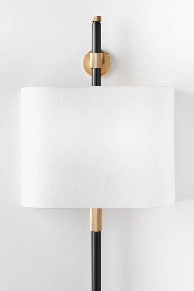 Aplica de perete design clasic BOWERY bronz antichizat, cu 2 surse de lumina