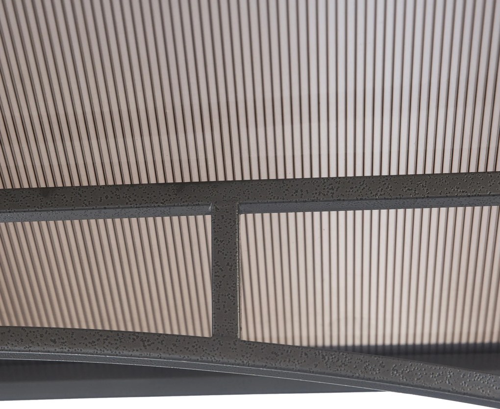 Outsunny Foisor de Gradina pentru Gratar din Otel Acoperis Dublu si Rafturi