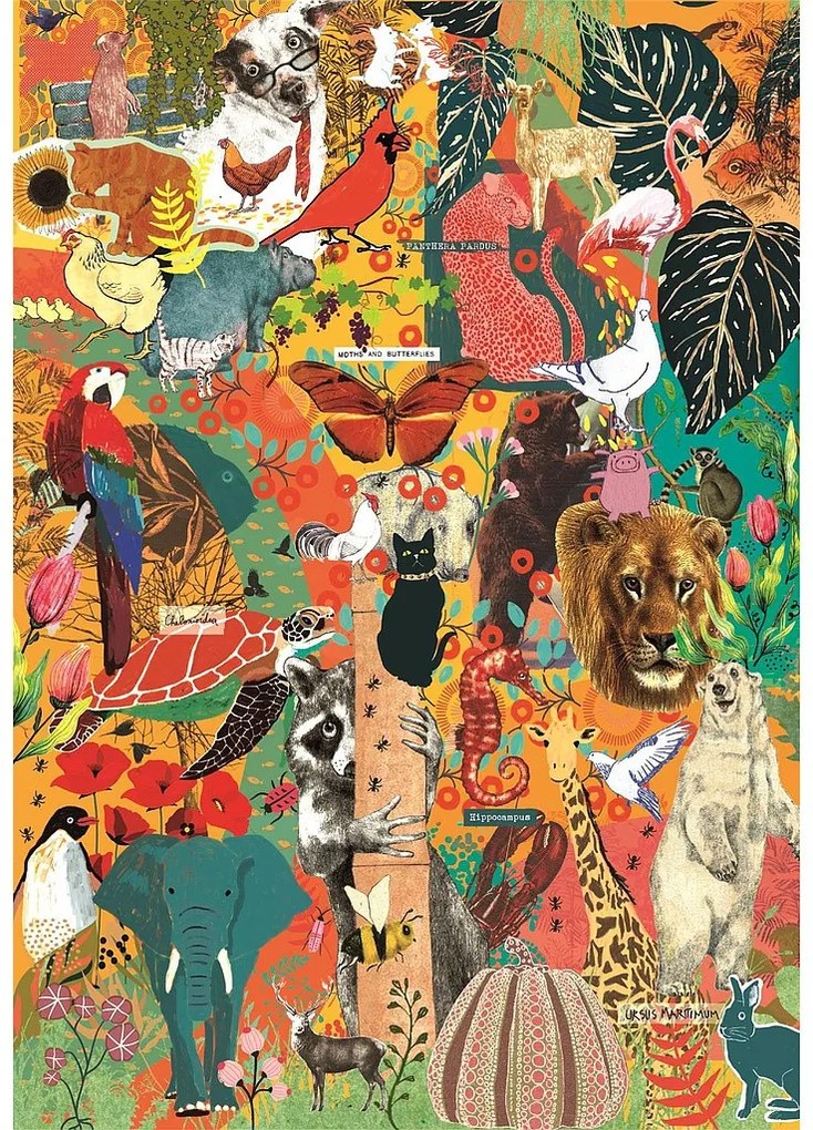 Animale Botanics Puzzle Compact de 1000 piese Clementoni