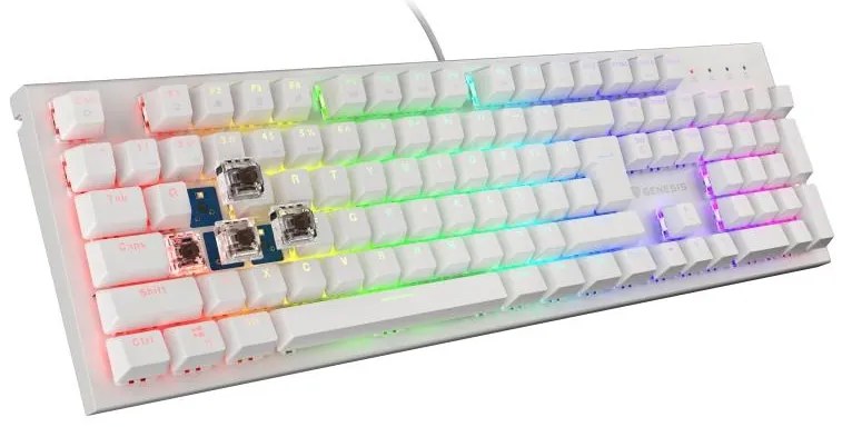 Tastatura Genesis Thor 303 B alb