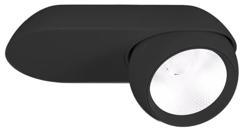 Spot LED Aplicat Directionabil Design Modern, Zeus 10w negru