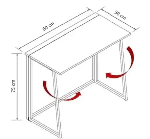 Masa  pliabila cu cadru metalic Homs  seria 440,80 x 60 x 70 cm,20647
