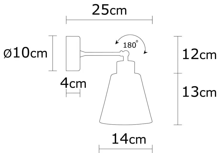 Aplică de perete neagră/în culoare naturală ø 14 cm Manavgat – Opviq lights