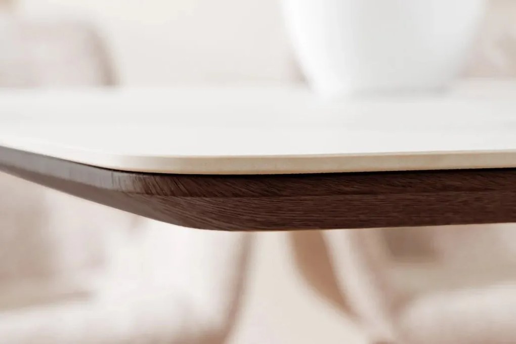 Masa sufragerie, Ceramica Alba, Furnir Nuc, UNIQUE 200cm A-45139 VC