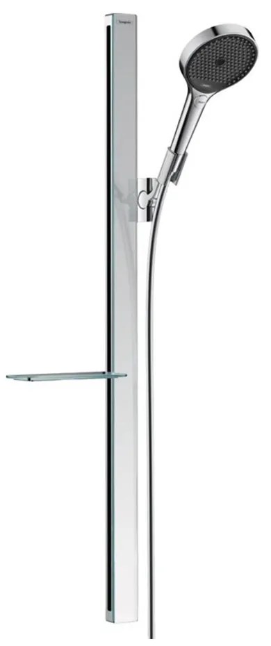 Set de dus cu bara Hansgrohe Rainfinity 130 cu 3 functii crom