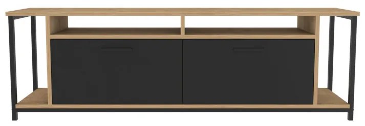 Comoda TV Omar - Oak, Negru