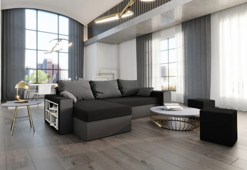Supermobel Colțar extensibil VEGAS, 253x72x145, rainbow 20/05