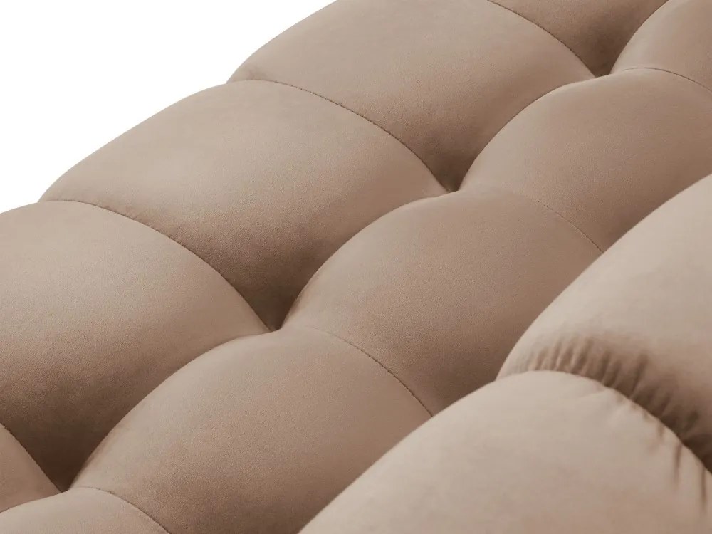 Coltar 9 locuri Bali velvet/picioare negre – L327 x l256 x h75