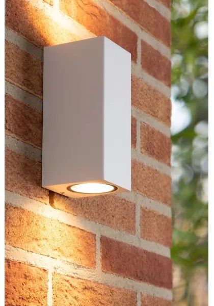 Lucide 69800/02/31 - Aplică de exterior ZARO 2xGU10/35W/230V IP44 alb