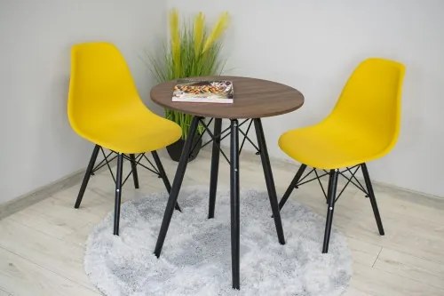 Masă rotundă ANELLO Dark Ash 60cm