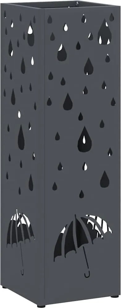 vidaXL Suport pentru umbrele Antracit 15,5 x 15,5 x 49 cm Metal