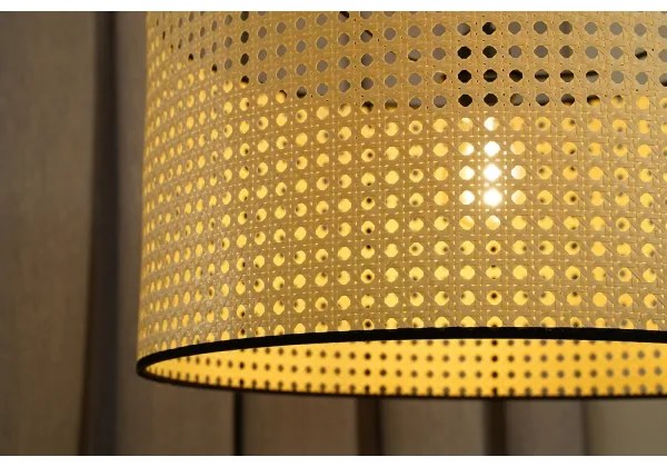 Lustră aplicată ROLLER Duolla RATTAN 1xE27/15W/230V d. 45 cm bej/negru