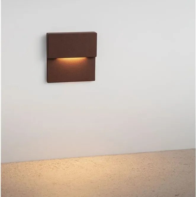 Spot aplicat perete exterior LED 2700K IP65 DAN corten