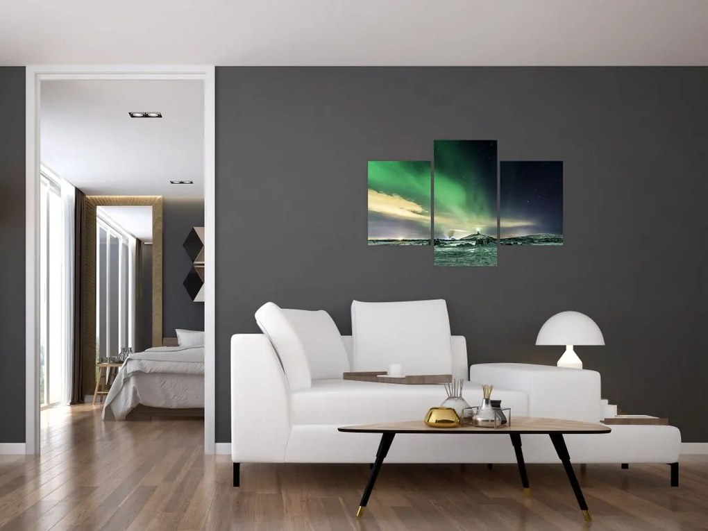 Tablou cu Aurora Borealis (90x60 cm)