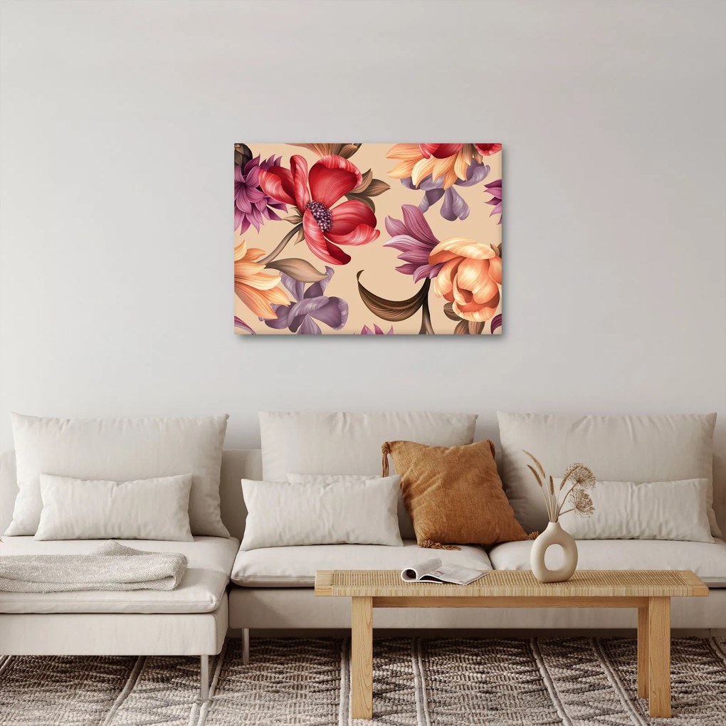 Tablou - Flori de epocă (70x50 cm)