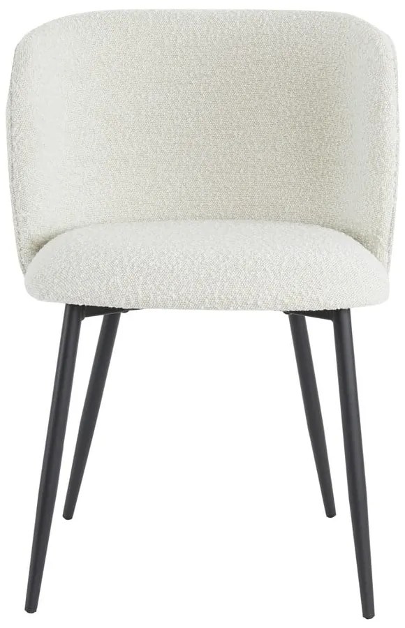 Scaun de sufragerie alb tapițat Elyna – Light &amp; Living