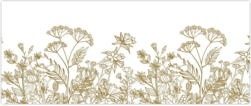 Tablou - Flori de câmp (120x50 cm)