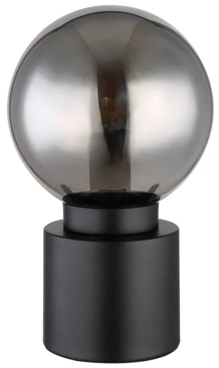 Veioza, lampa de masa design modern Marka negru, fumuriu