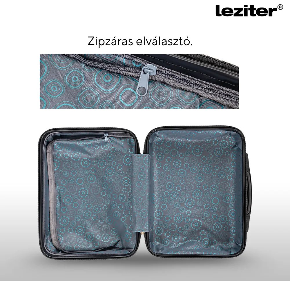 TraveLux Urban II bőrönd szett fekete