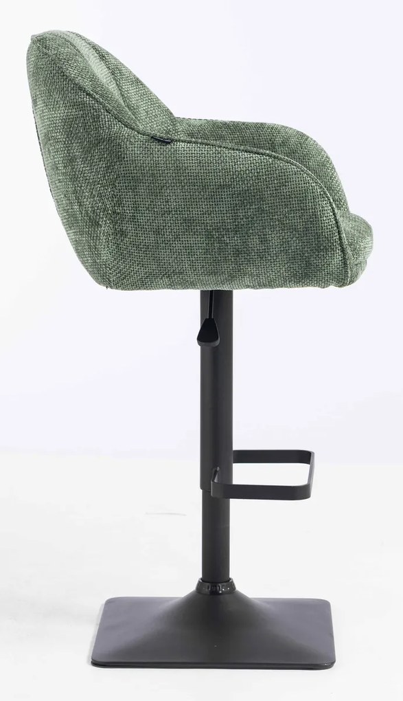 HR2055KW Scaun Verde Salvie Grid Premium cu Bază Neagră