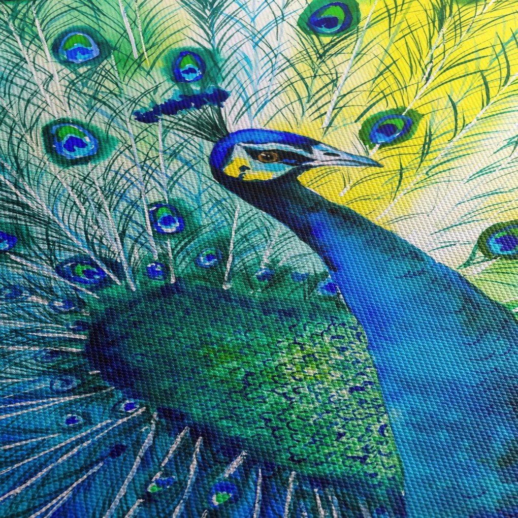 Tablou - Păun (70x50 cm)