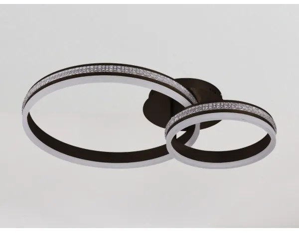 Lustră aplicată LED dimmabilă, 110W/230V, 3000–6500K + telecomandă