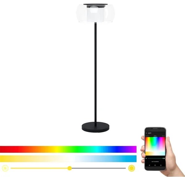 Eglo 99037 - Lampă de podea LED RGB reglabilă BRIAGLIA-C LED/24,8W/230V
