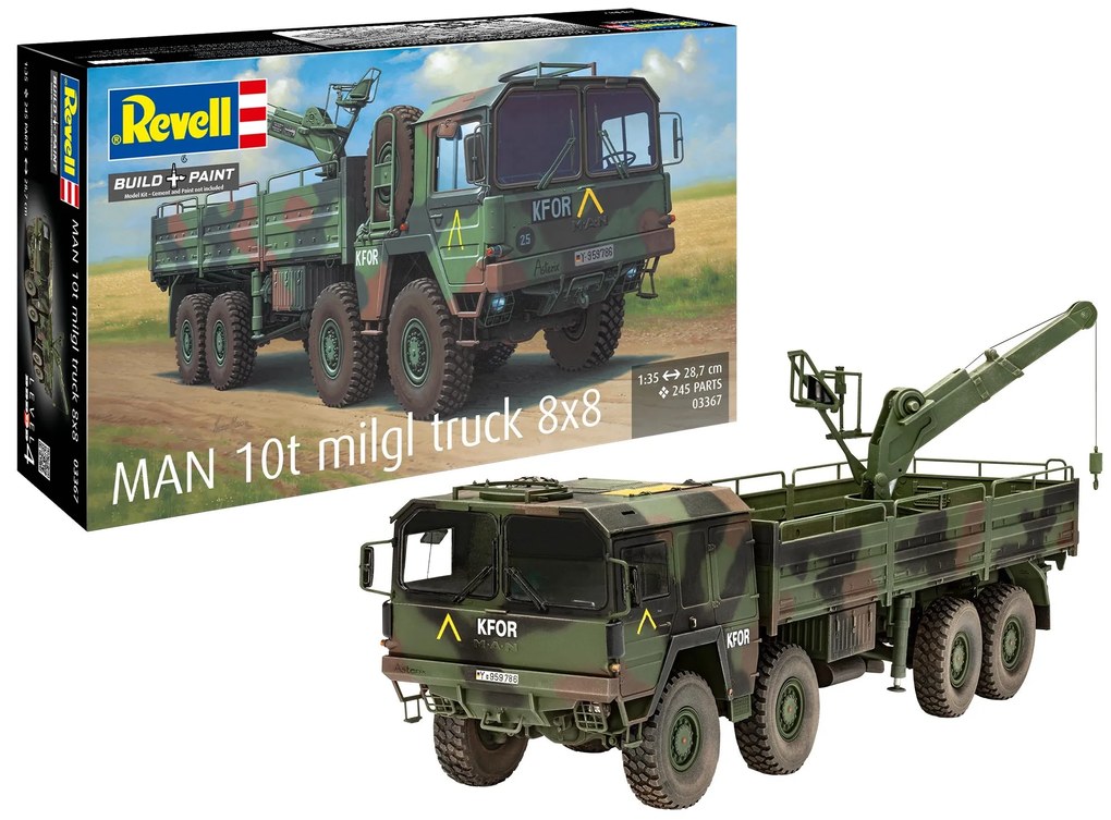 MACHETA MILITARA MAN 10T MILGL 8X8 TRUCK - REVELL (RV03367)