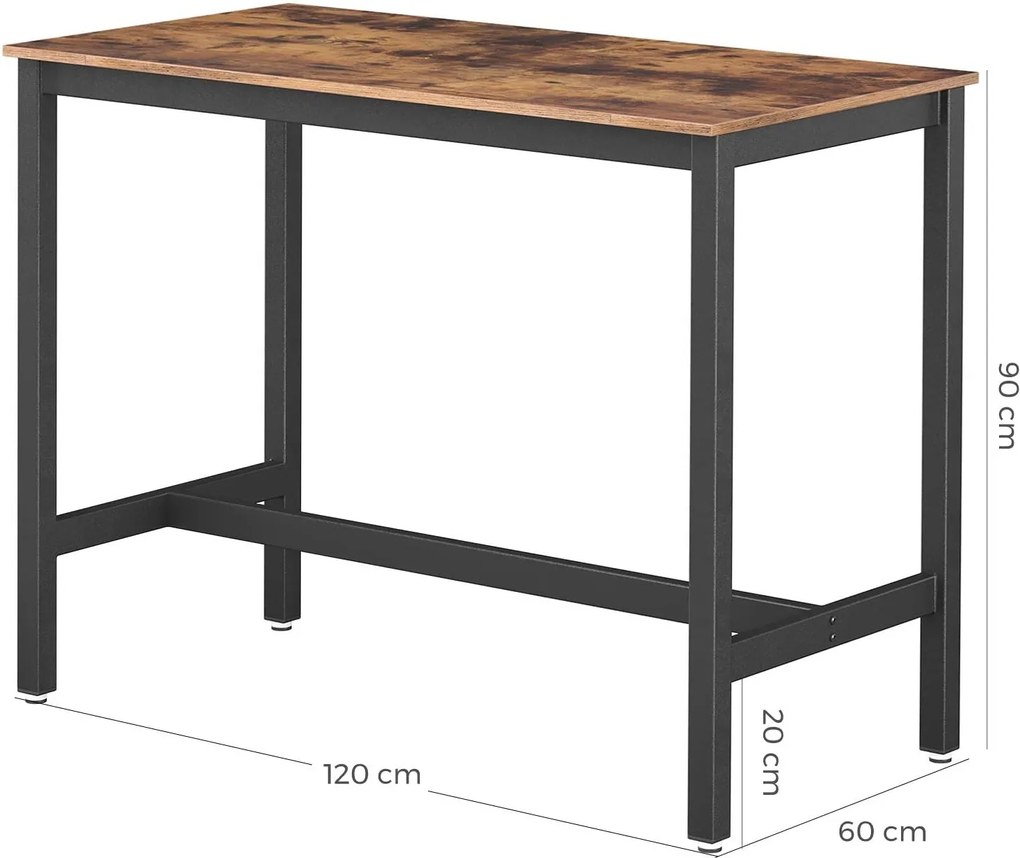 Masa bar Design industrial 120 x 60 x 90 cm