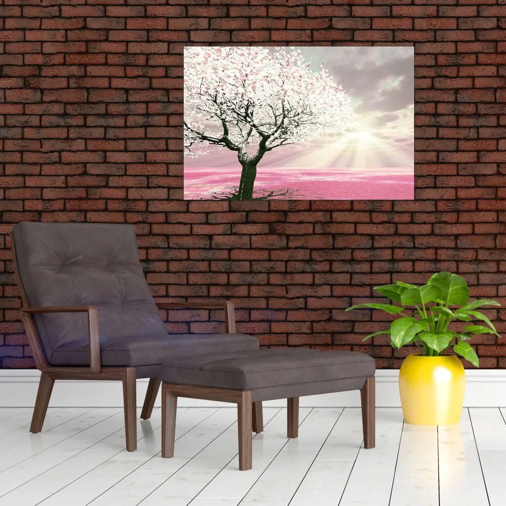 Tabloul copacului roz (90x60 cm)