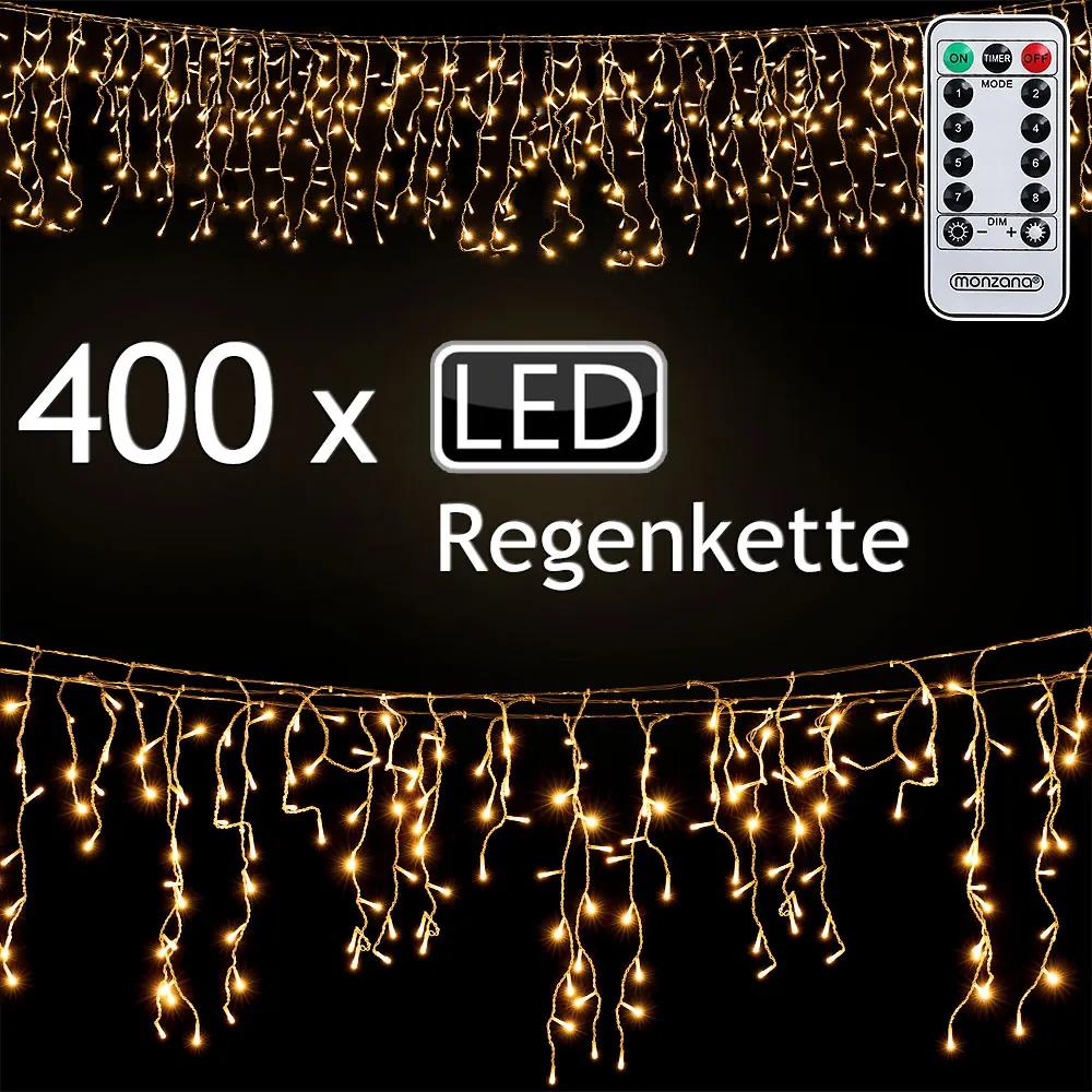 Instalatie luminoasa tip perdea 10 m 400 LED-uri