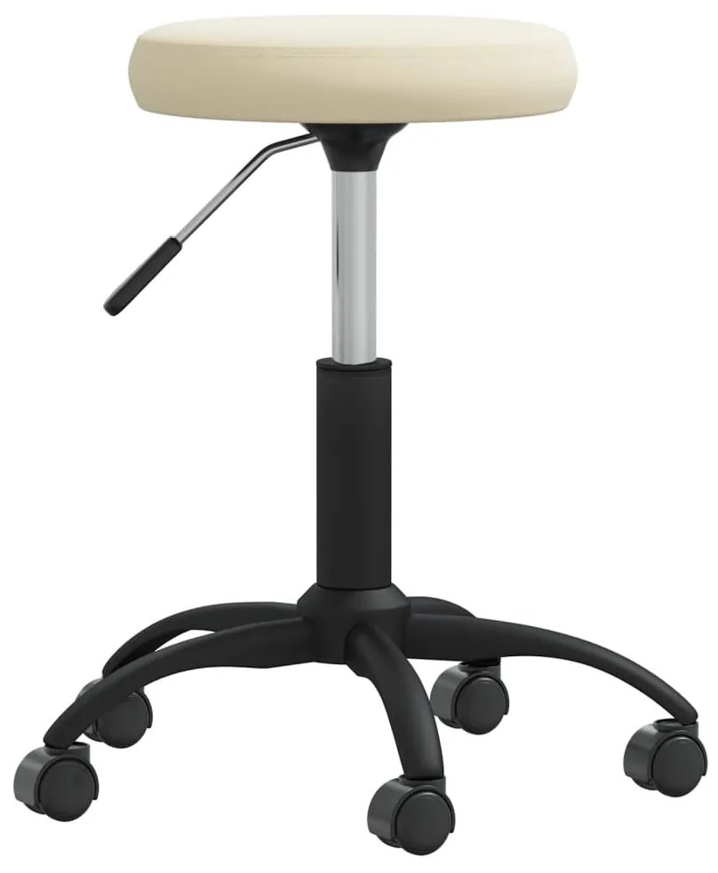 vidaXL Scaun de bucătărie, crem, catifea