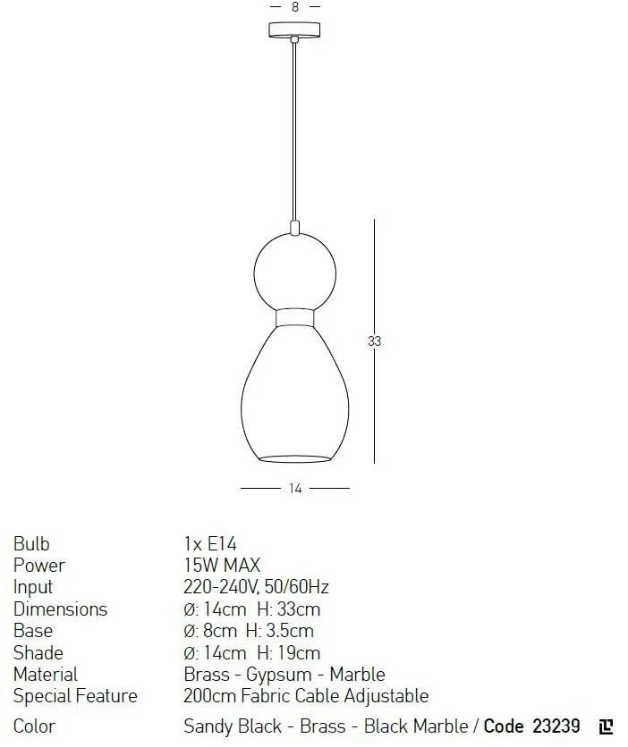 Pendul design decorativ modern Rupert II