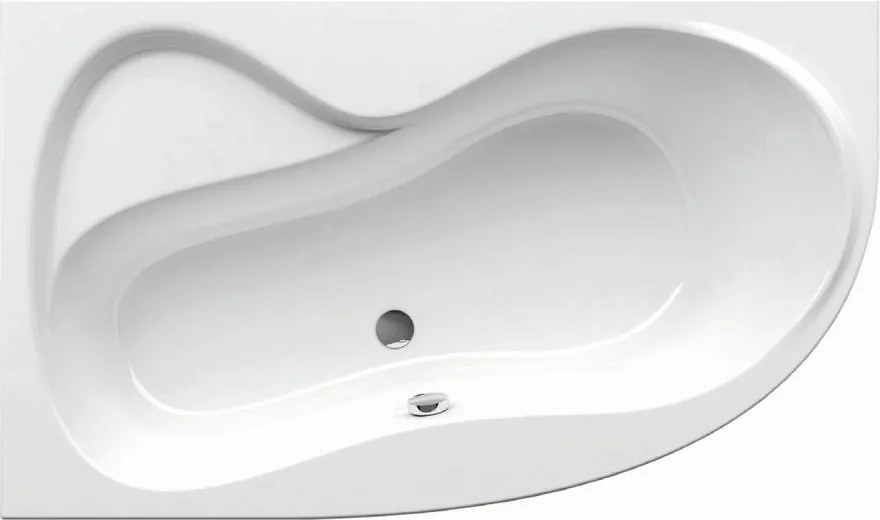 Ravak C571000000 - Cadă de colț ROSA 160x95 cm, din acrilic, albă