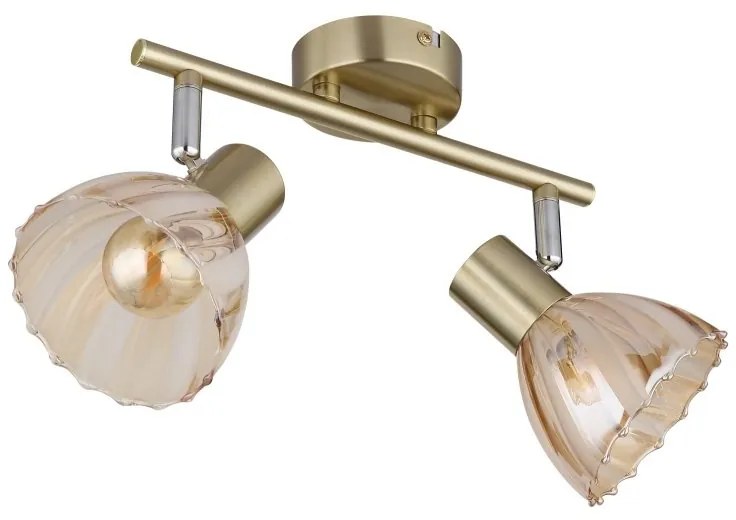 Plafoniera metal alama sticla chihlimbar ZACHERY 2L