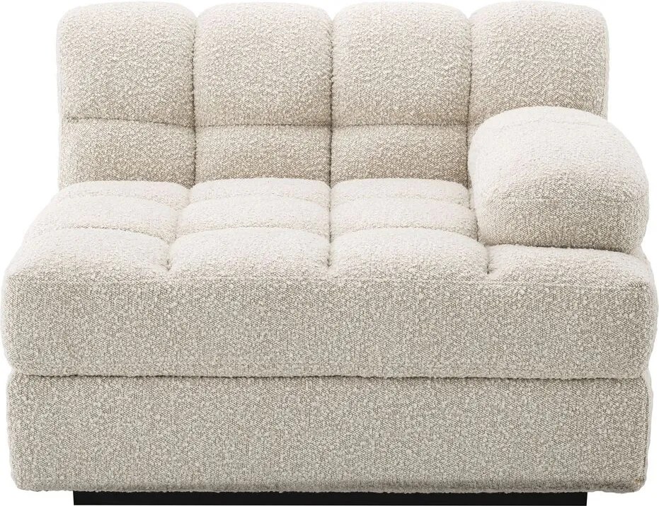 Canapea, Modul dreapta design elegant LUX Dean right, boucle crem 115517 HZ