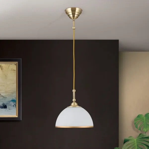 Lustră pe cablu Orion HL 6-1808/1 OLD LAMP 1xE27/40W/230V alb/bronz