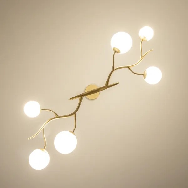 Lustră LED pe cablu Brilagi MISTEL 6xG9/3W/230V auriu/alb