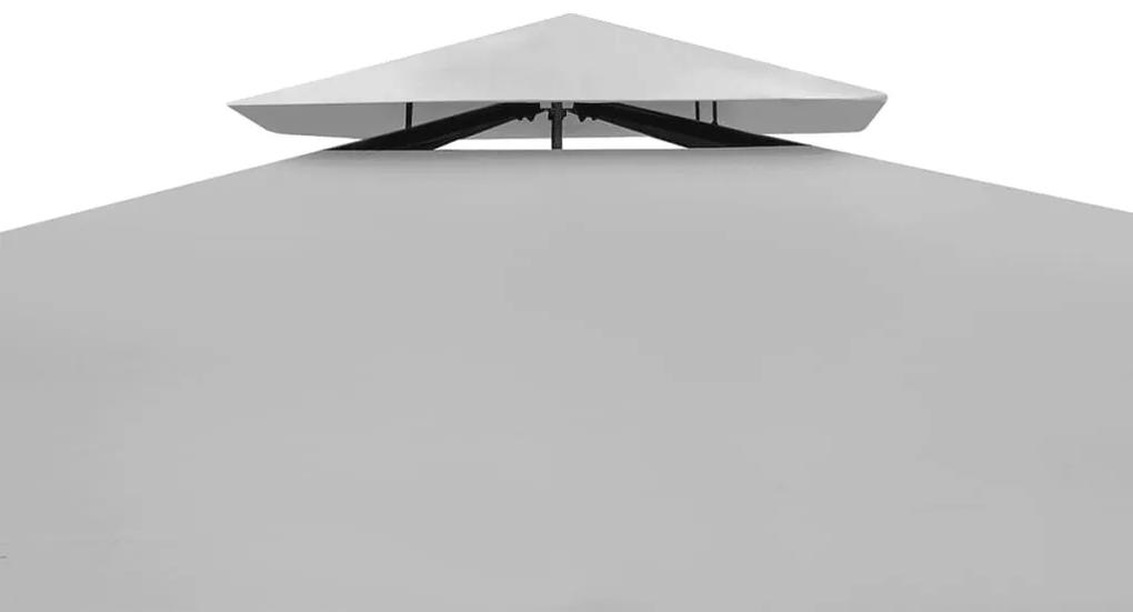 Pavilion cu acoperis, alb-crem, 3 x 3 m Crem, 3 x 3 m