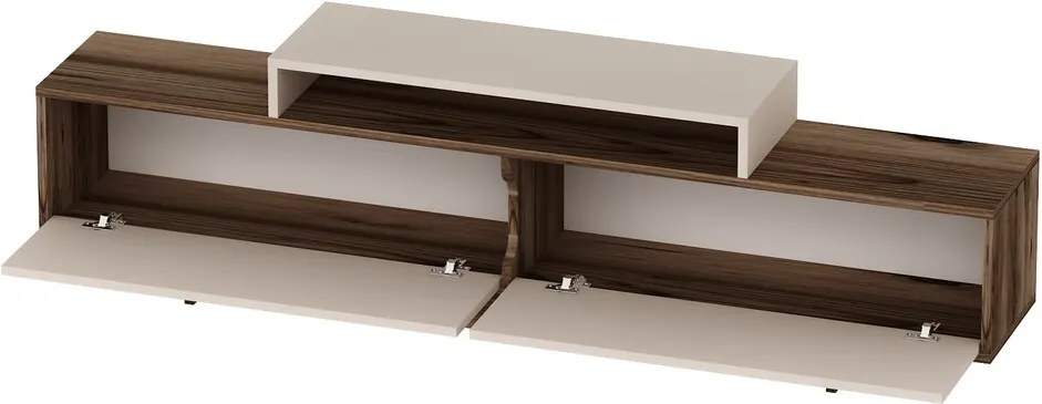 Comoda TV, Hanah Home, Grasyas, 180x50.2x29.6 cm, Nuc deschis / Bej