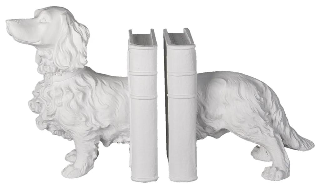 Suport carti White Dog 28x12x22 cm