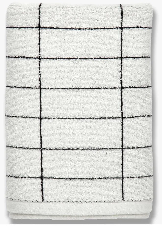 Prosop alb din bumbac 70x140 cm Tile Stone – Mette Ditmer Denmark