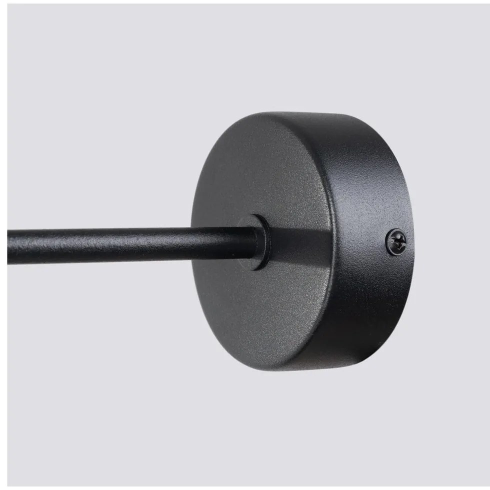 Aplică de perete neagră-albă Beam – Sollux