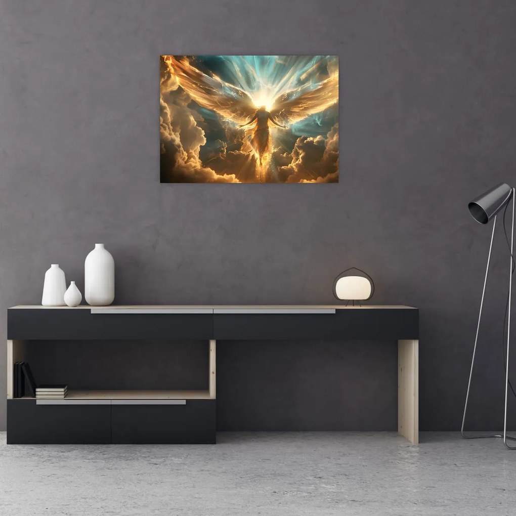 Tablou pe sticlă - Mitologie angelică (70x50 cm)