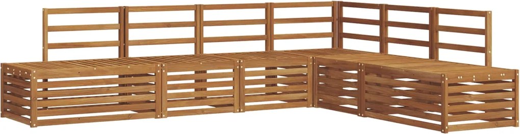 vidaXL Set de canapele de exterior 6 Bucată natural