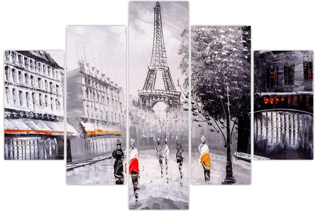 Tablou - Pictură în ulei, Paris (150x105 cm)