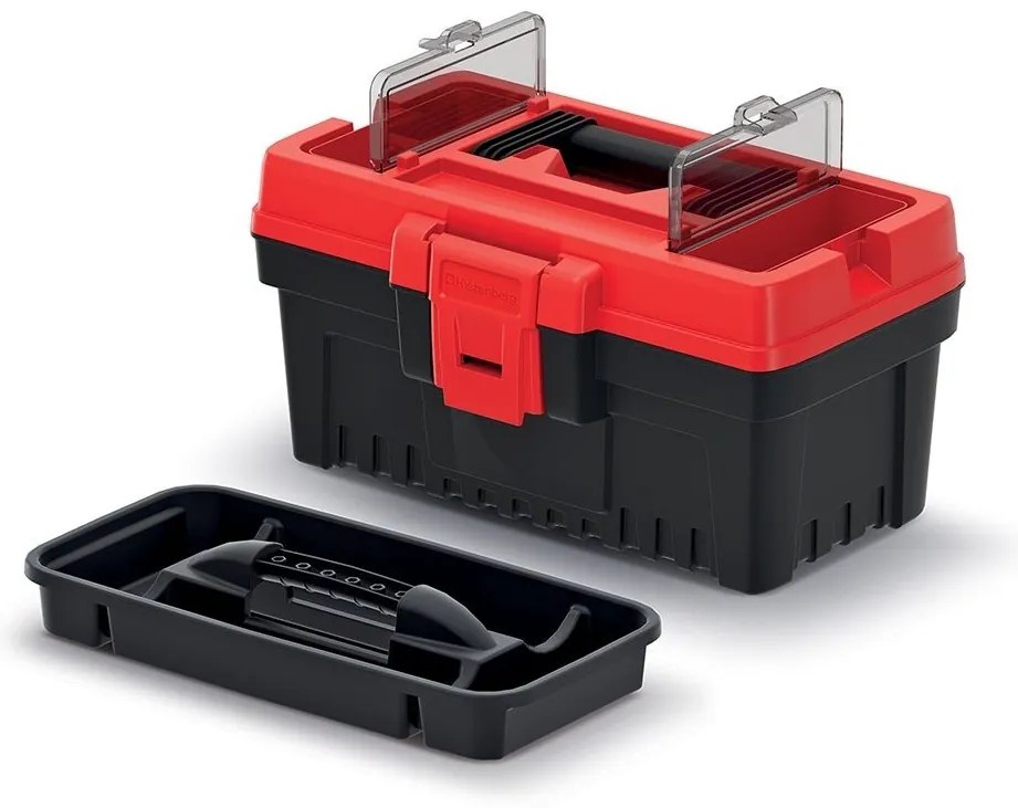 Cutie pentru scule 26,9 x 17,7 x 15,5 cm, organizatoare, rosu