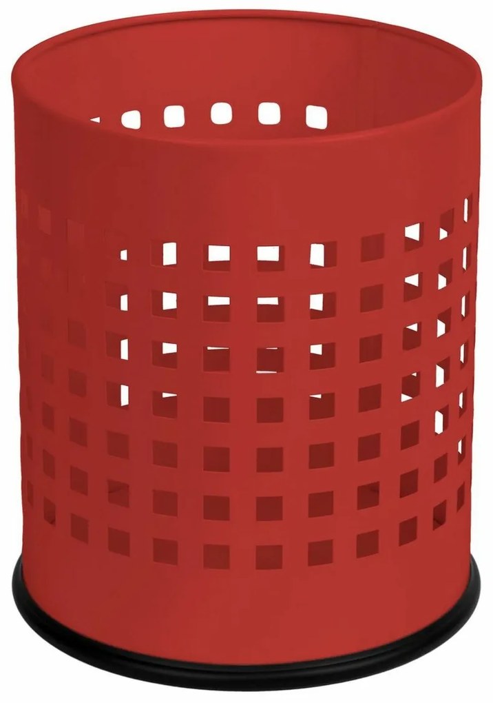 Alda Coș de gunoi Officer perforat 7 l, roșu, 7 l