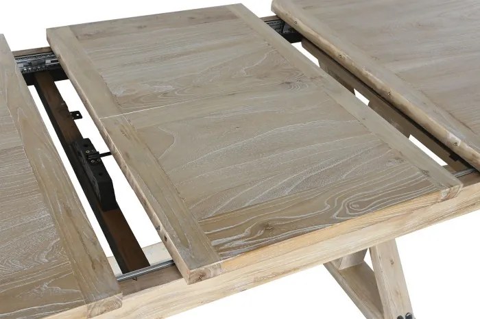 Masa dining extensibila, din lemn reciclat, Elora